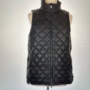 Athleta Black Quilted Women's Vest